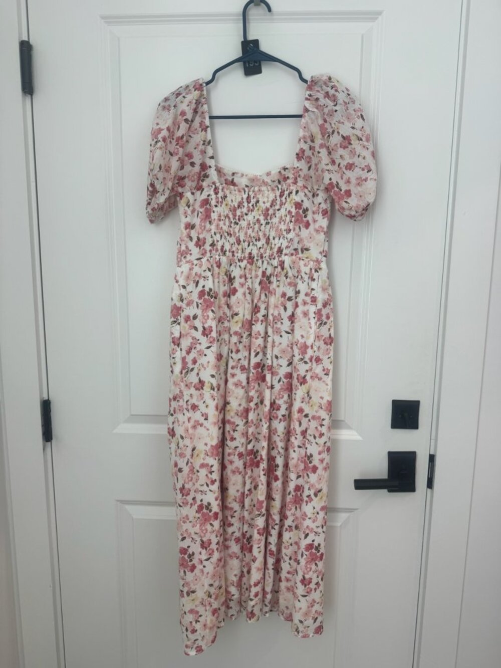 Abercrombie & Fitch Emerson Puff Sleeve Midi Dress - Picture 3 of 4